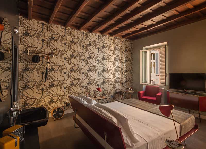 suite design 1970 elegante camera centro storico roma luxury suite rome