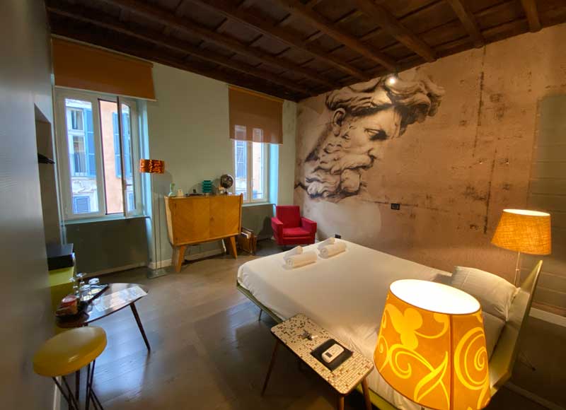 suite design centro roma 1950 via frattina camera romantica elegante esclusiva
